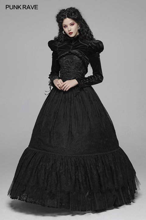 Lolita Standing Collar Bubble Sleeve Short Jacket