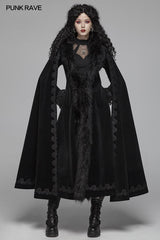 Gothic Vintage Gorgeous Long Coat V-neck Cloak For Women