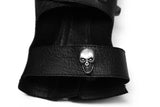 Men Hollow-out Leather Adjustable Punk Gloves