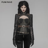 Steam Punk Long Sleeve PU Leather Short Jacket
