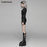 Punk Bright PU Over Hip Dress