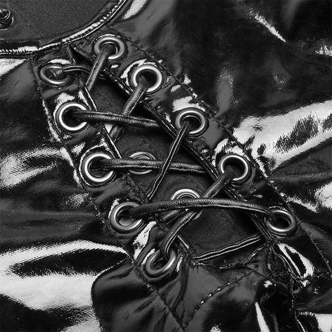 Punk Bright PU Over Hip Dress