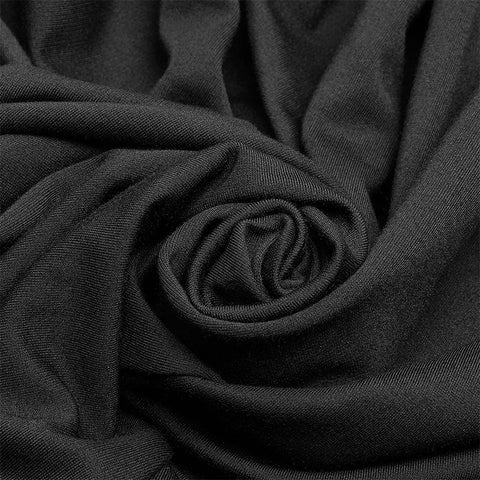 Dark Punk High Collar Cross Decoration Long Dress With A Mask