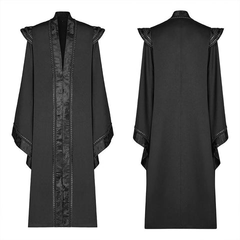 Men Auntumn&amp;Winter Loose Long Gown Jacket