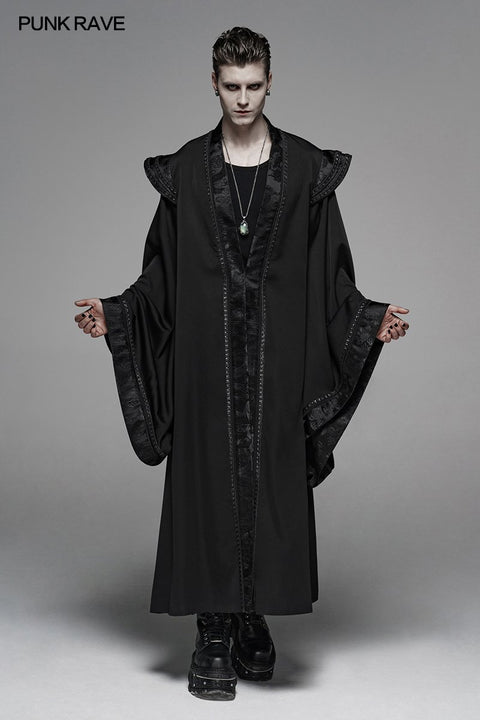 Men Auntumn&amp;Winter Loose Long Gown Jacket