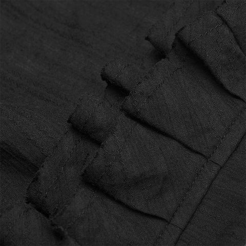 Gothic Low-cut V-neck Loose Shirt For Men