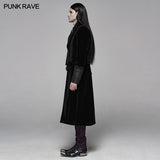 Gothic Men Velvet Medium Length Jacket