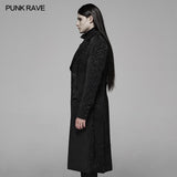 Vintage Gothic Jacquard Medium Long Coat