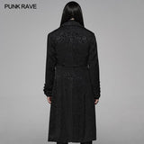 Vintage Gothic Jacquard Medium Long Coat