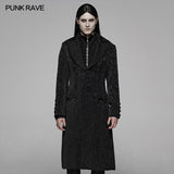 Vintage Gothic Jacquard Medium Long Coat