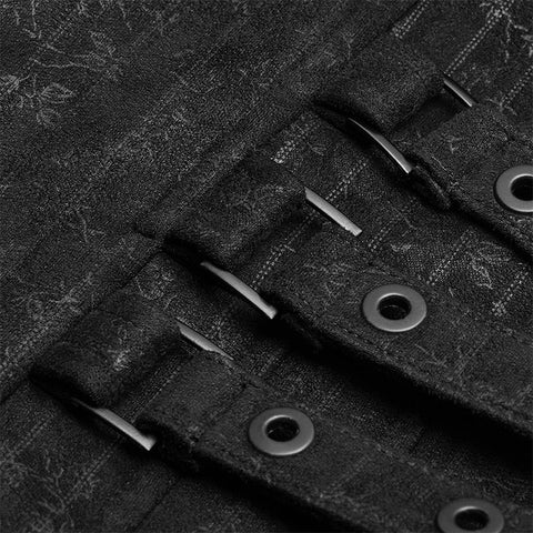 Gothic Floral Swallow-tailed Waistcoat