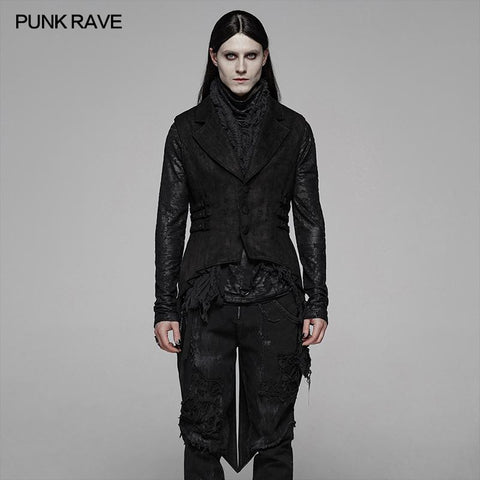 Gothic Floral Swallow-tailed Waistcoat