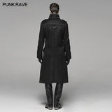 Military Style Medium Length Coat