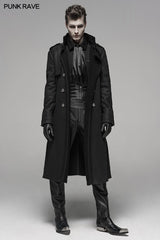 Military Style Medium Length Coat