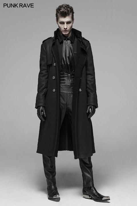 Military Style Medium Length Coat