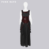 High Quality White Steampunk Long Lace Punk Dress