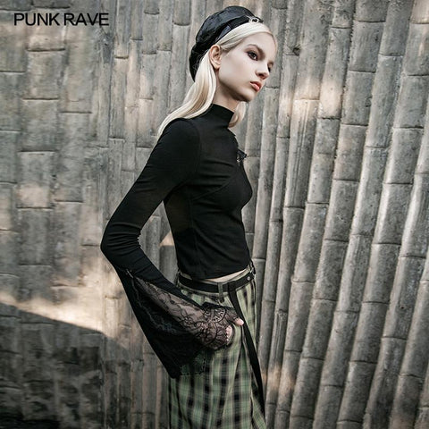 Hollow-out tight T-shirt