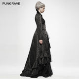 Gothic Witch's Wedding Dress Long Coat