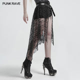 Gothic lace mesh belt