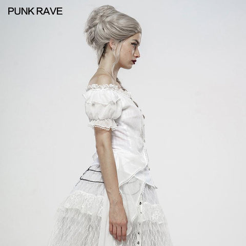 Lolita Broken-winged Black Angel Short Sleeve Shirt