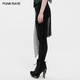 Goth black flame leggings