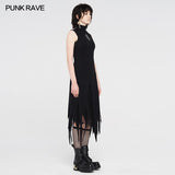 Darkness magic irregular knit dress