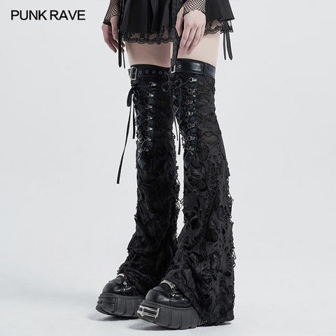 Punk decadent shabby Leg sleeve