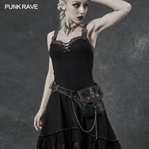 Steampunk retro waist bag