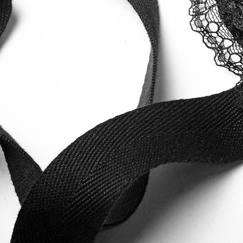 Lolita Style Adjustable Banked Lace Pattern Bustle Gothic Dresses