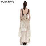 Black Elastic Mesh Stretchy Sexy Slit Long Prom Gown Evening Punk Dress