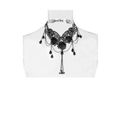 Flower Embroidery Egyptian Fancy Beads Necklace Gothic Accessories