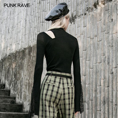 Hollow-out tight T-shirt