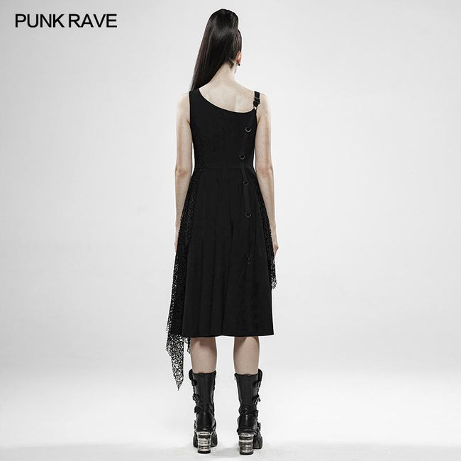 Punk Rebellious Girl Irregular Dress