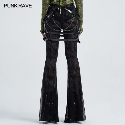 Punk coat of paint hollow skirt