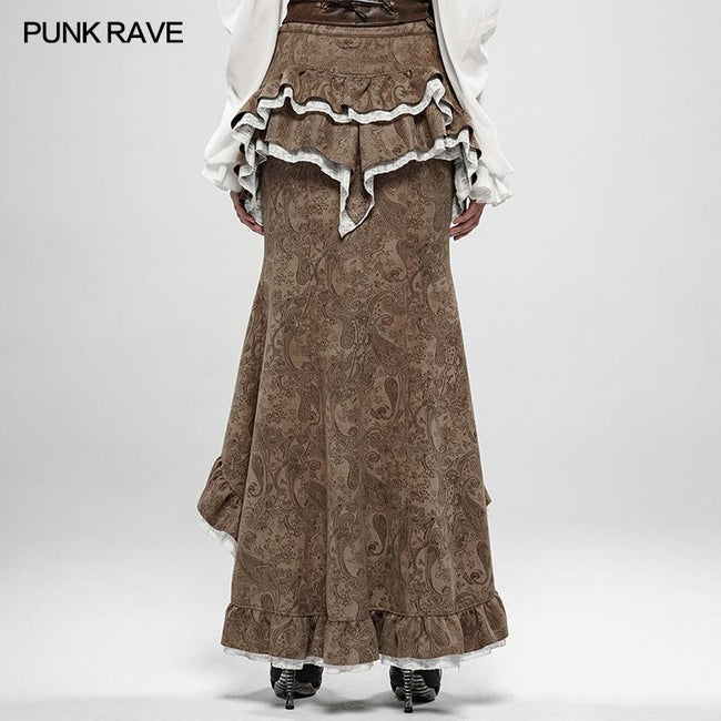 Steampunk Gorgeous Noble Fishtail Skirt