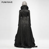 Gothic Witch's Wedding Dress Long Coat