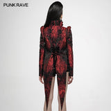 Red night swallowtail coat