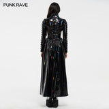 Cyber rococo laser long coat