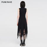 Darkness magic irregular knit dress