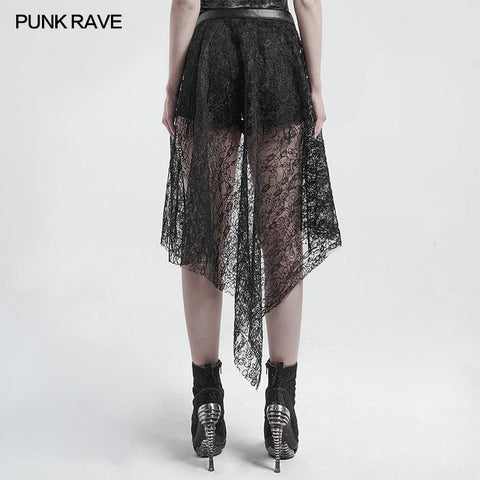 Gothic lace mesh belt