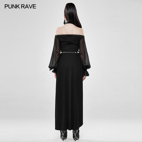 Dark Night Jumpsuit with Detachable Long Skirt