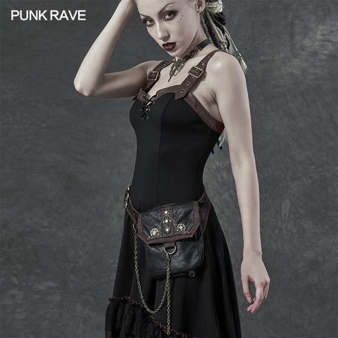 Steampunk retro waist bag