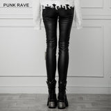 The soft, high-elastic denim fabric in contrast with elastic brush twill fabric Pants