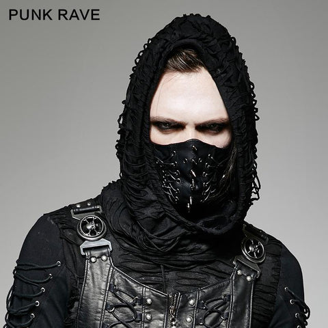 Punk Rivet Face Sexy Leather Mask Accessories