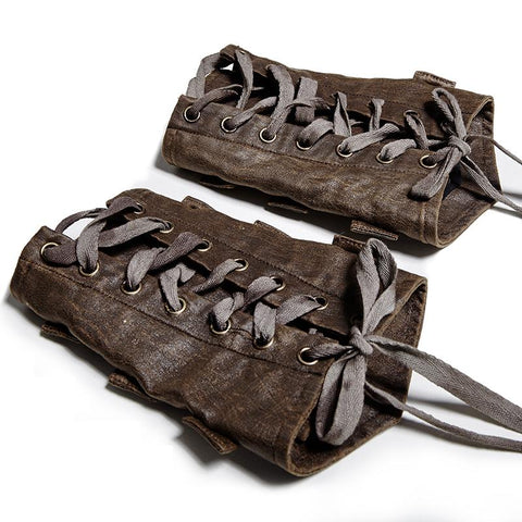 Dark Brown Adjustable Strap Steampunk Armor Sets Accessories