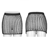Cyber Tech Sexy Hollow-out Skirt