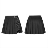 “wednesday”series playful PUNK pleated half skirt