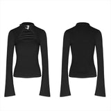 Gothic laced skinny T-shirt