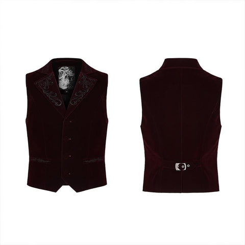 Exquisitely embroidered gothic vest