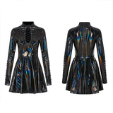 Punk Glitzy Sexy Short Dress